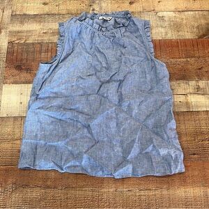 Boden Light Blue Ruffle Top